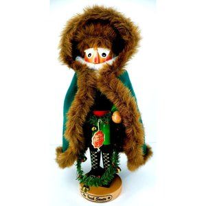 Nutcracker IRISH SANTA 17" STEINBACH 2 different looks with Cape or Santa Hat